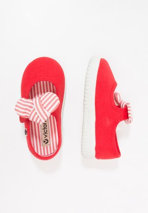 LONA PANUELO - Ballerine con cinturino - rojo
