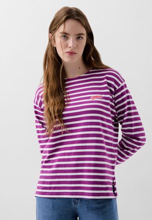 STRIPES PATCH - Bluză cu mânecă lungă - purple stripes