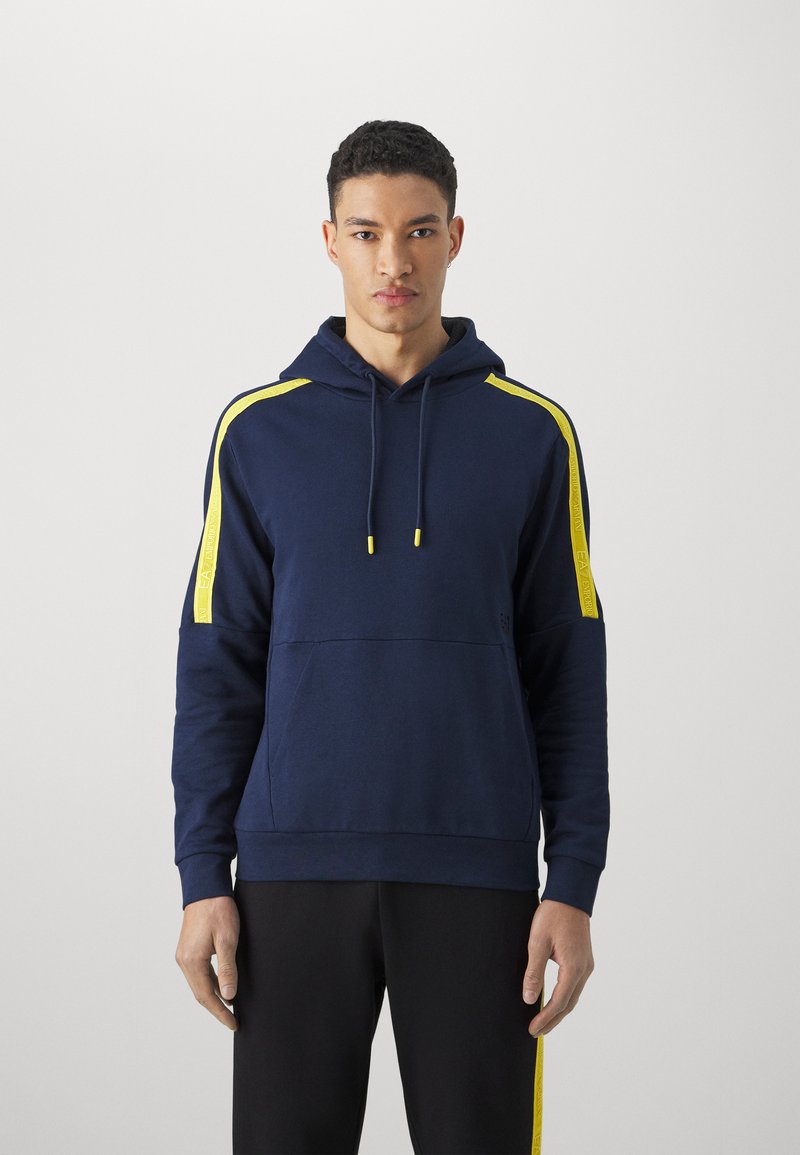 EA7 Emporio Armani SWEATSHIRT - Felpa con cappuccio - blue navy