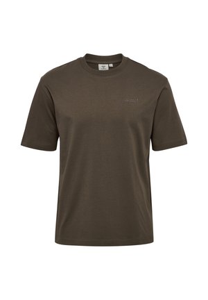 Hummel, LOGO - T-shirts basic - major brown