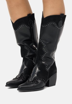 Bottes de cowboy / motard - black