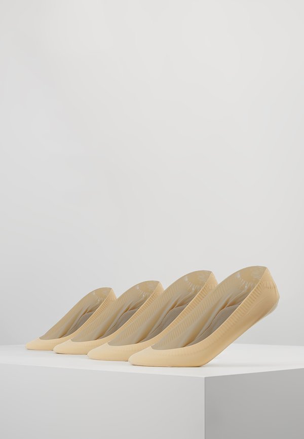 NO SLIPPING 4 PACK - Trainer socks - natural