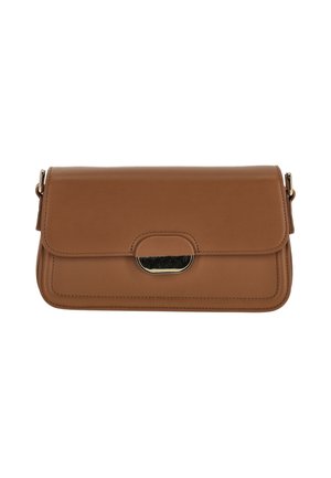 SHOULDER - Axelremsväska - brown