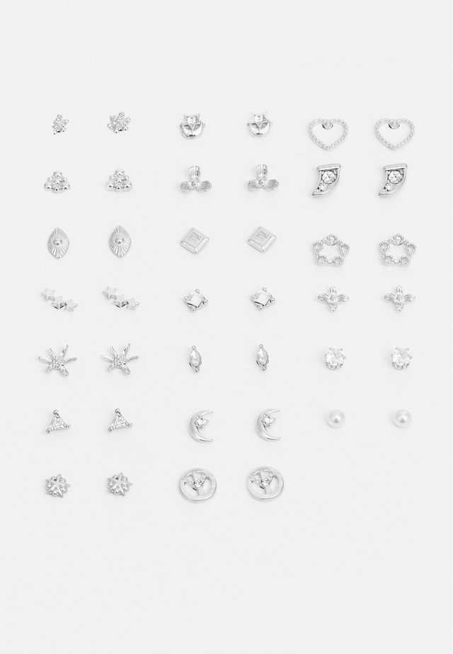 PCALISA EARSTUDS 20 PACK - Oorbellen - silver-coloured