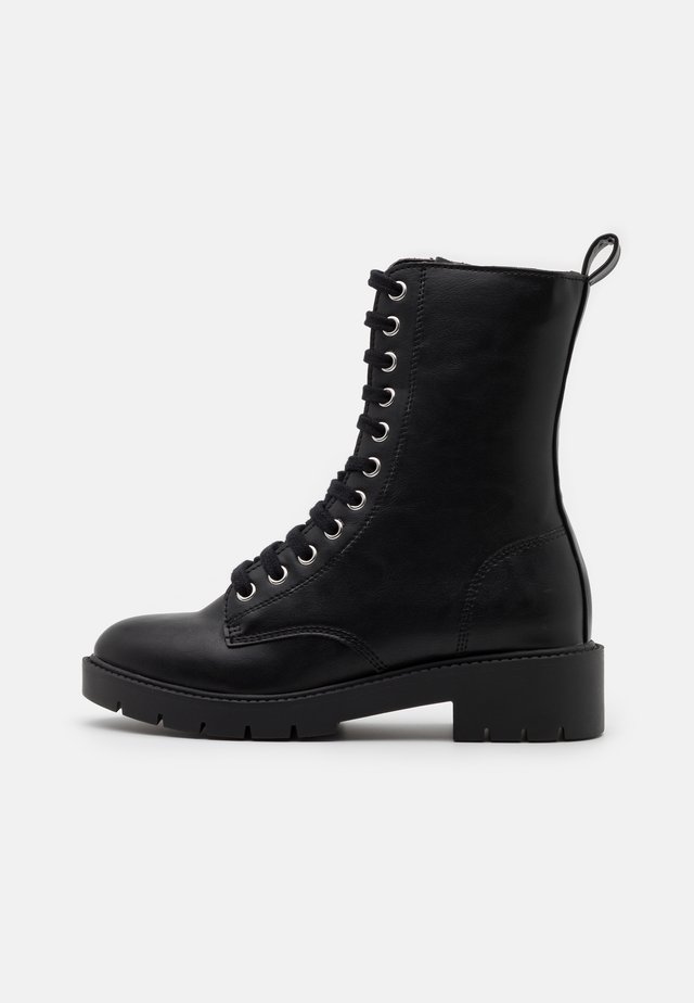 ELI CLEAN LACE UP - Botki sznurowane - black