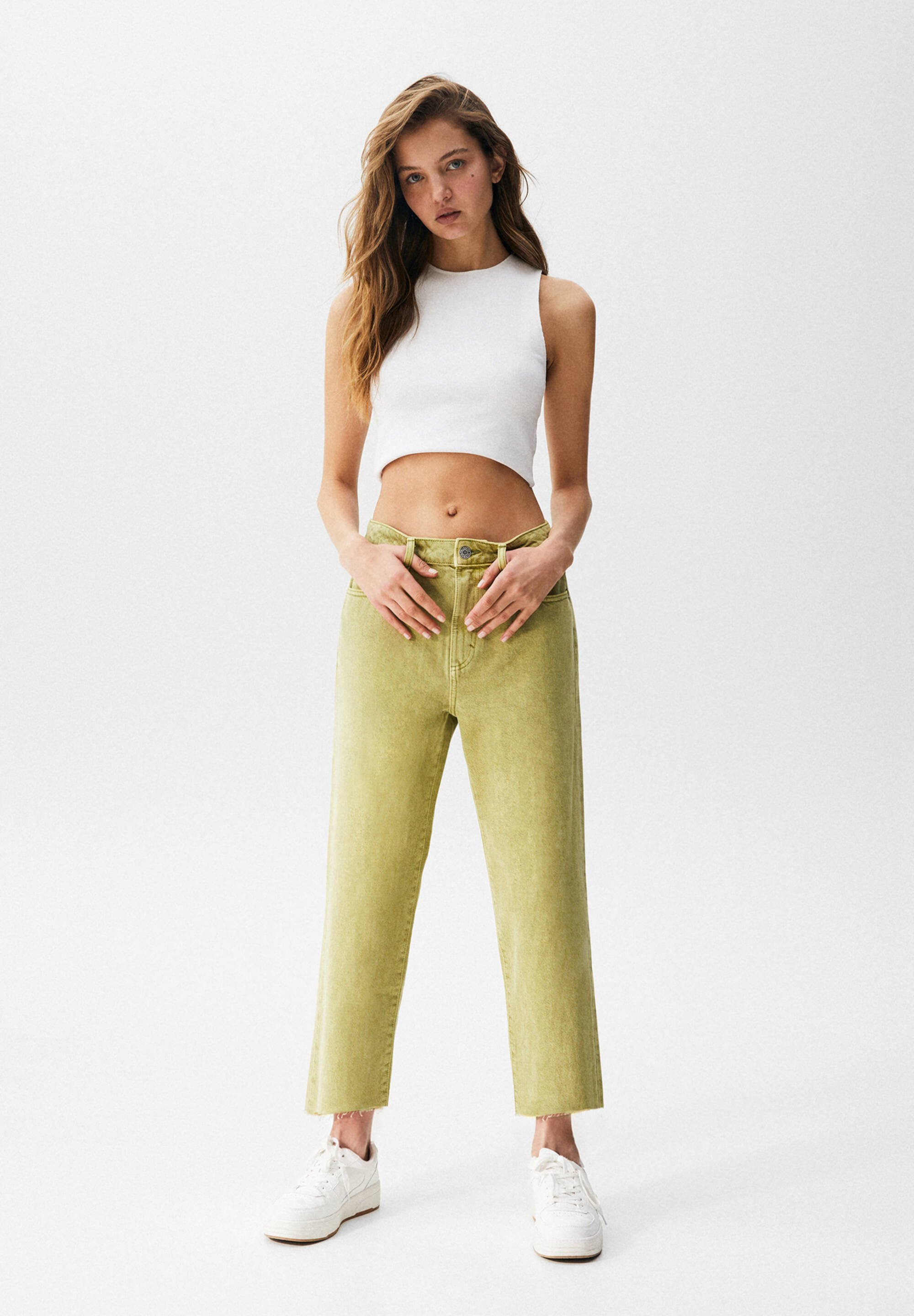 PULL\u0026BEAR RELAXED CROPPED - Straight 