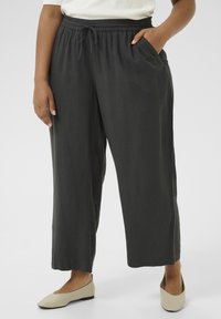 Kaffe Curve - KCMILLE - Trousers - black oyster Thumbnail Image 1