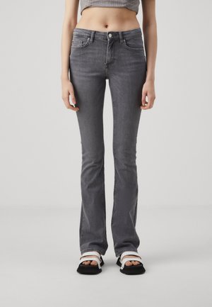 Flared jeans - grey denim