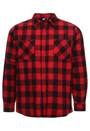 Urban Classics CHECKED - Shirt - black/red