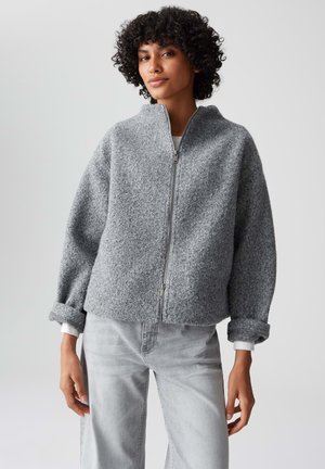 BOXY FIT SUBTLE STRUCTURE LOCKERE PASSFORM - Veste polaire - easy grey
