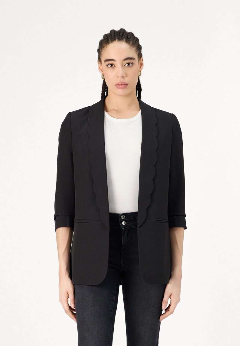 ONLY ONLELLY 3/4 LIFE SCALLOP - Bleiser - black
