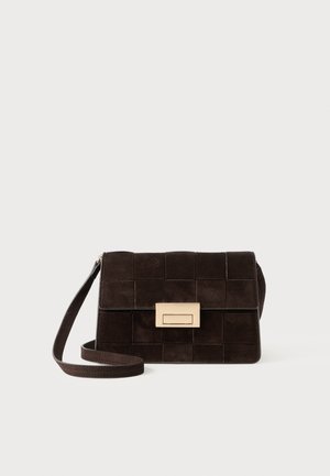 DELPHINE  CLUTCH - Ülerinna-kott - dark brown