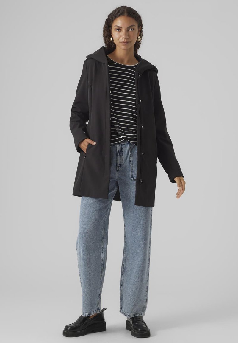 Vero Moda Halflange jas zwart