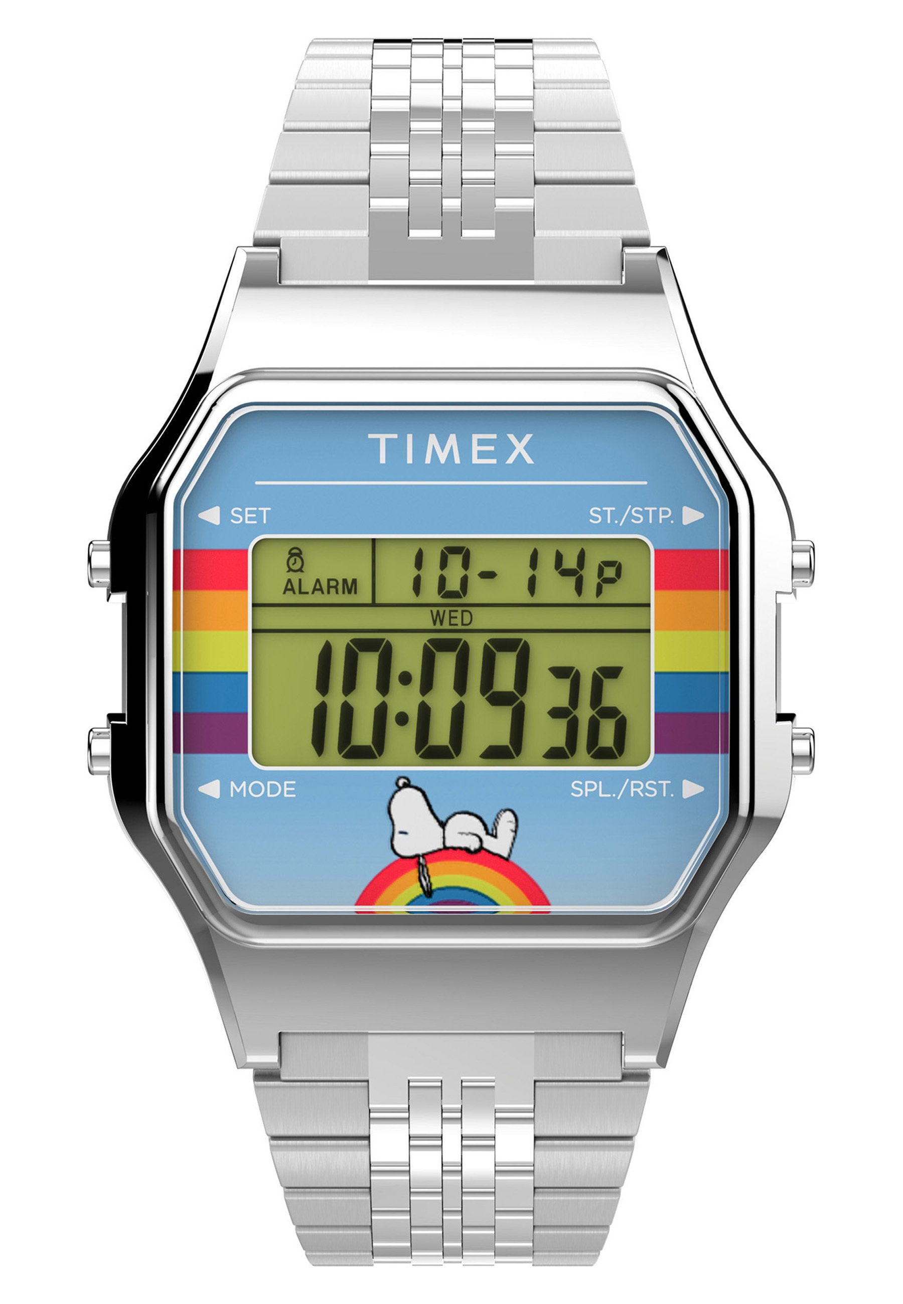 Timex TIMEX T80 X PEANUTS DREAM IN COLOR Digitaluhr stainless