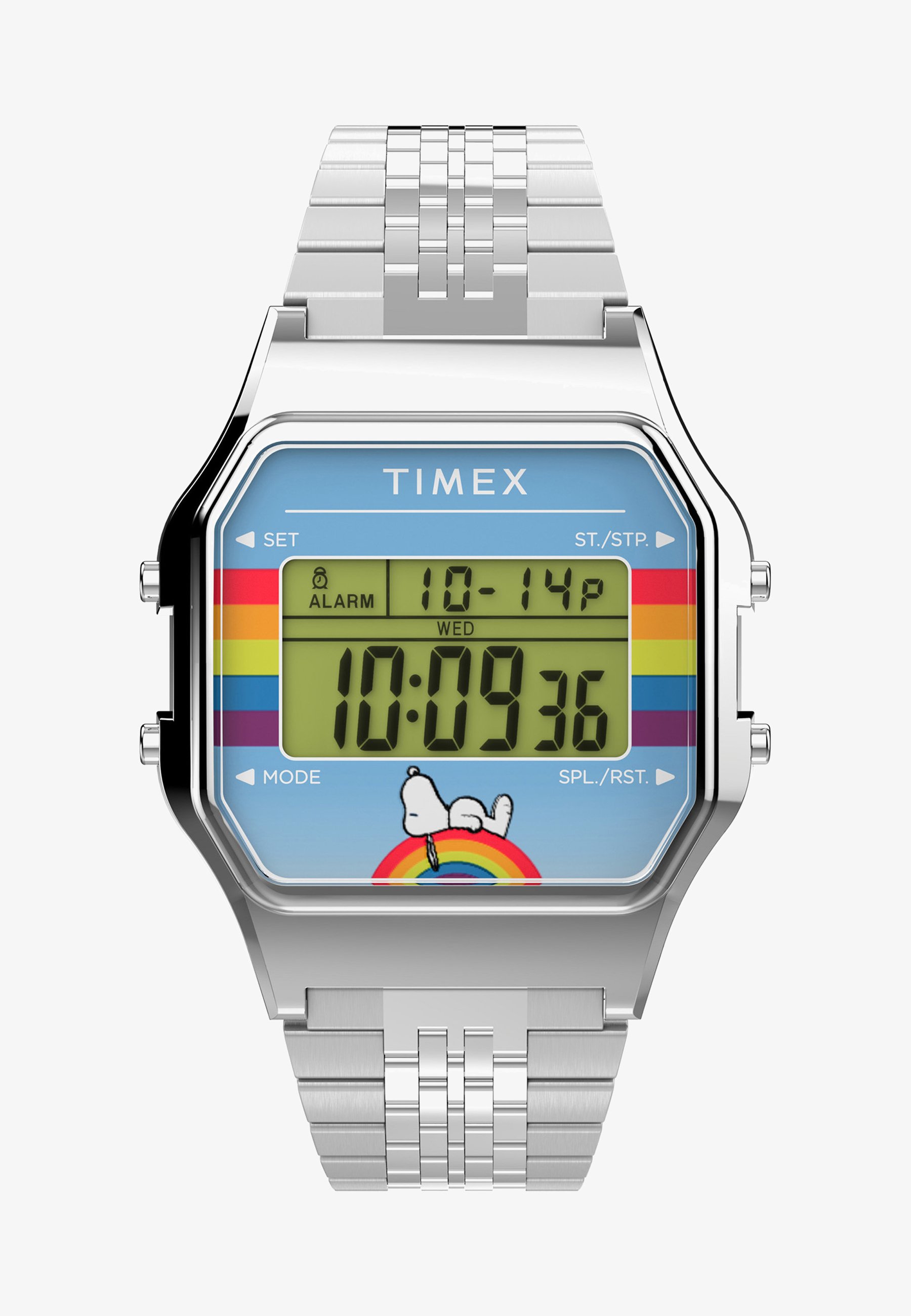 Timex TIMEX T80 X PEANUTS DREAM IN COLOR Digitaluhr stainless
