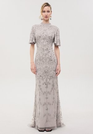 BEAUUT, EMBELLISHED SEQUINS MAXI DRESS - Galajurk - grey