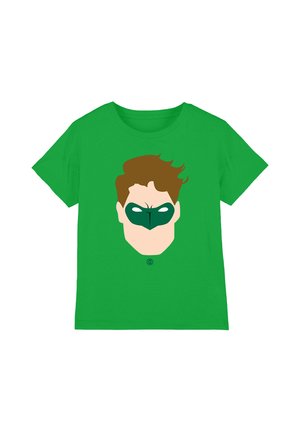 Warner Brothers, GREEN LANTERN LARGE FACE UNISEX - T-Shirt print - dark green