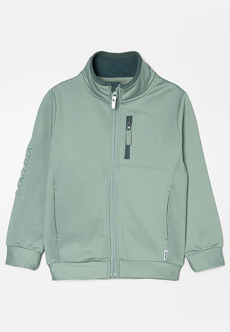 Viking Sweater met rits groen