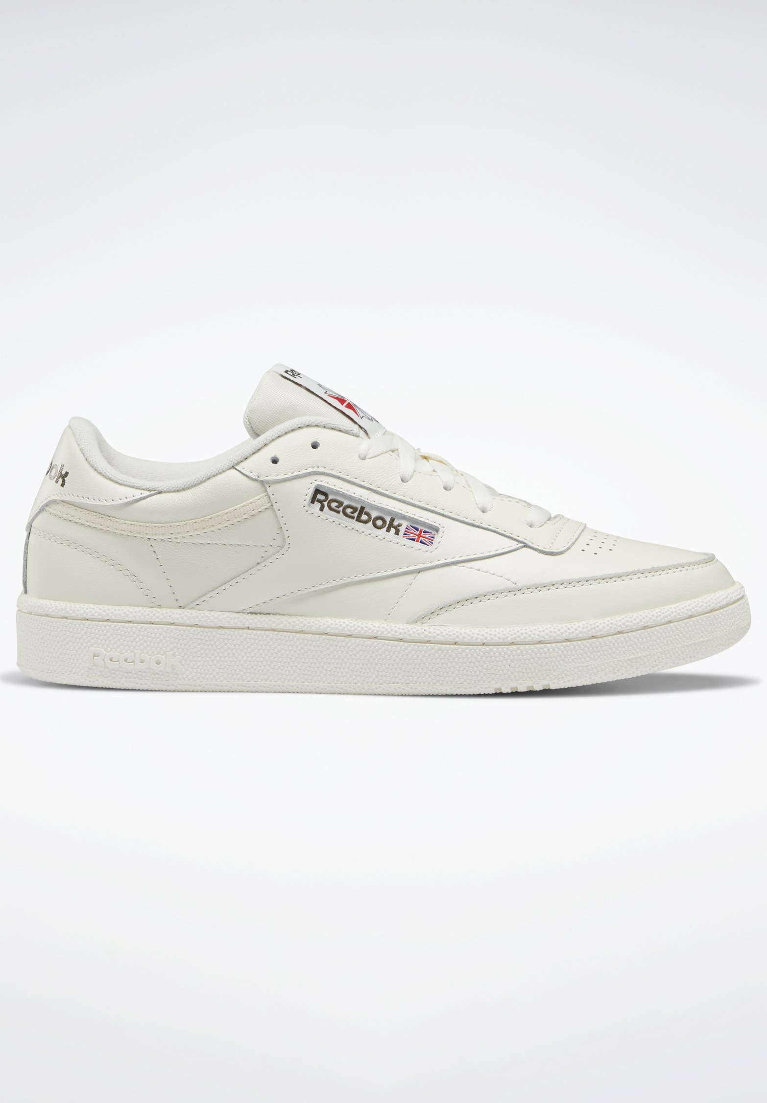 Reebok Classic CLUB C 85 UNISEX - Trainers - chalk/chalk/army  green/off-white - Zalando