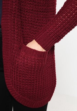 Strickjacke - dark red