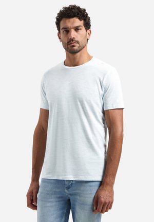 STRIPED WITH ROUND NECK - T-shirt print - sky