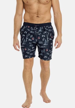 Jan Vanderstorm Swimming shorts - dunkelblau bedruckt