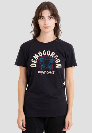 STRANGER THINGS DEMOGORGON FAN CLUB - Print T-shirt - black