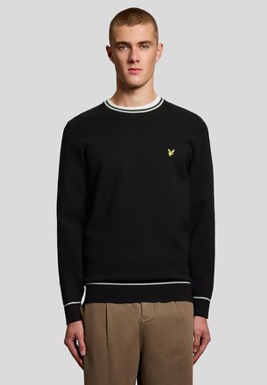 MID TIPPED CREW NECK - Striktrøje - z jet black