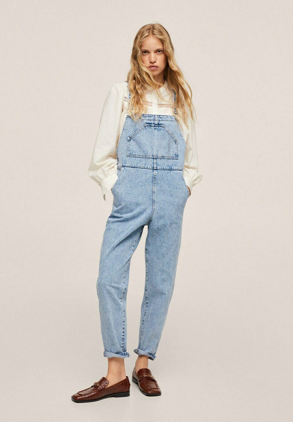 Mango Dungarees - medium blue/blue - Zalando.de