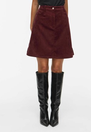 VILA, MINI SKIRT VICOURDIE CORDUROY - Jupe trapèze - port royale