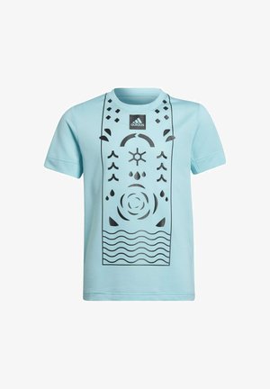 T-shirt con stampa - turquoise