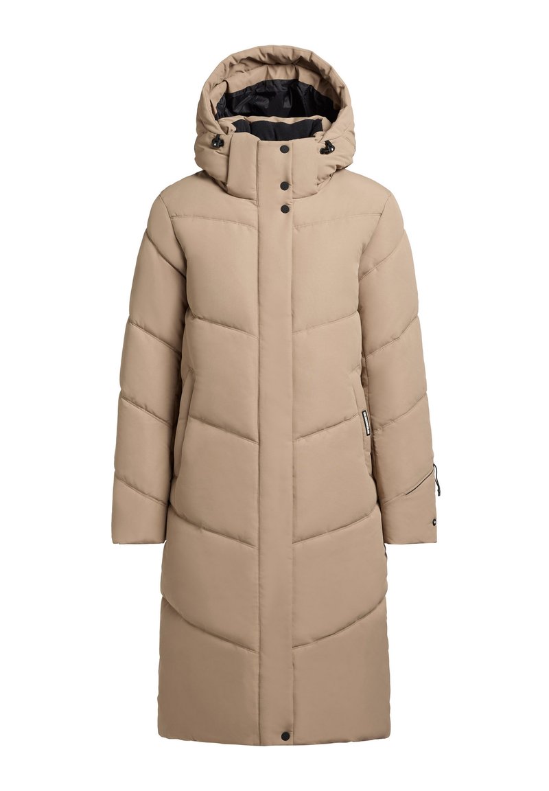 khujo Wintermantel zandkleur