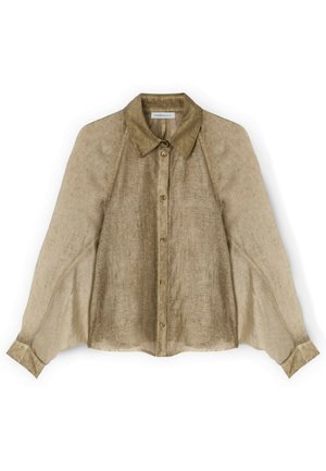Motivi, CAMICIA OVER - Skjortebluser - marrone