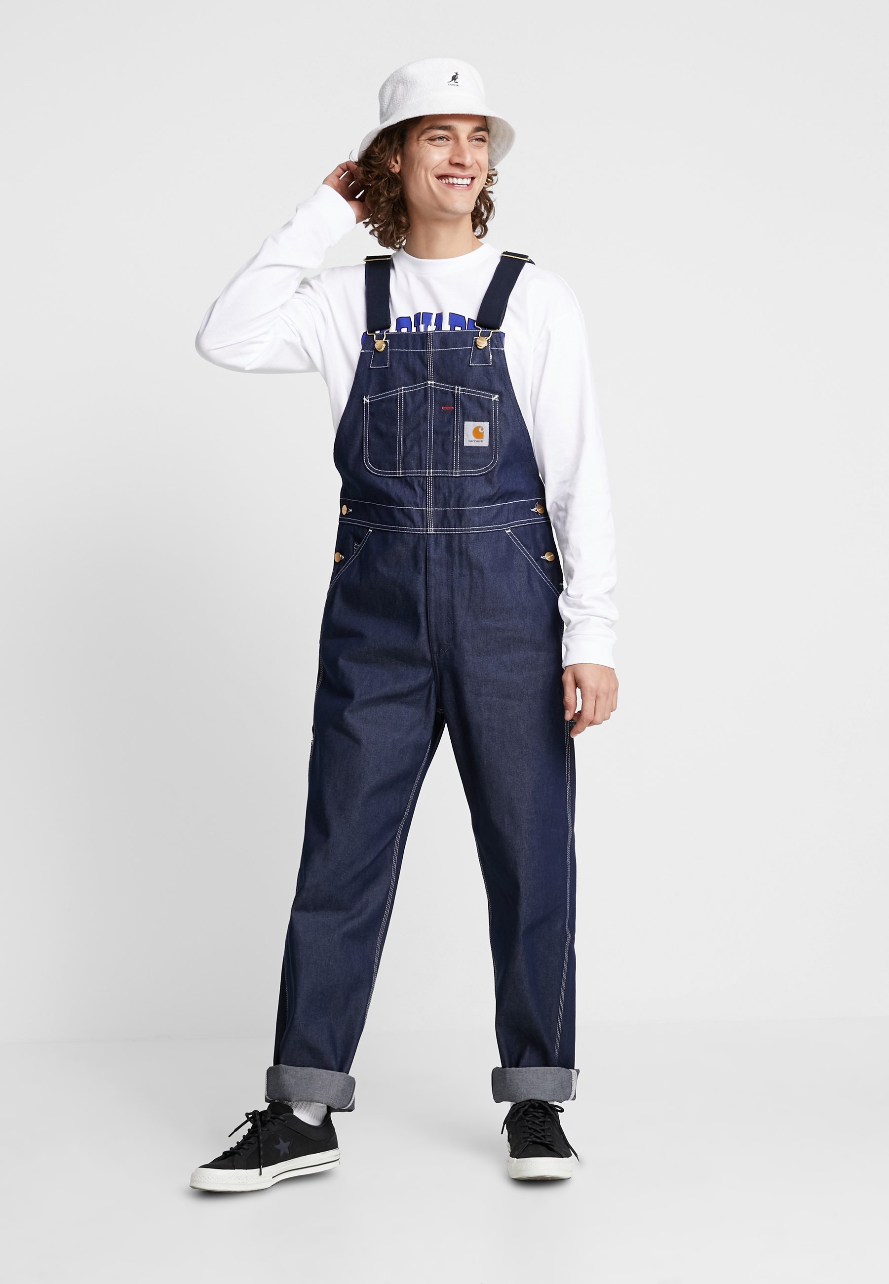 Carhartt WIP BIB OVERALL NORCO - Salopette - blue rigid/denim bleu -  ZALANDO.BE