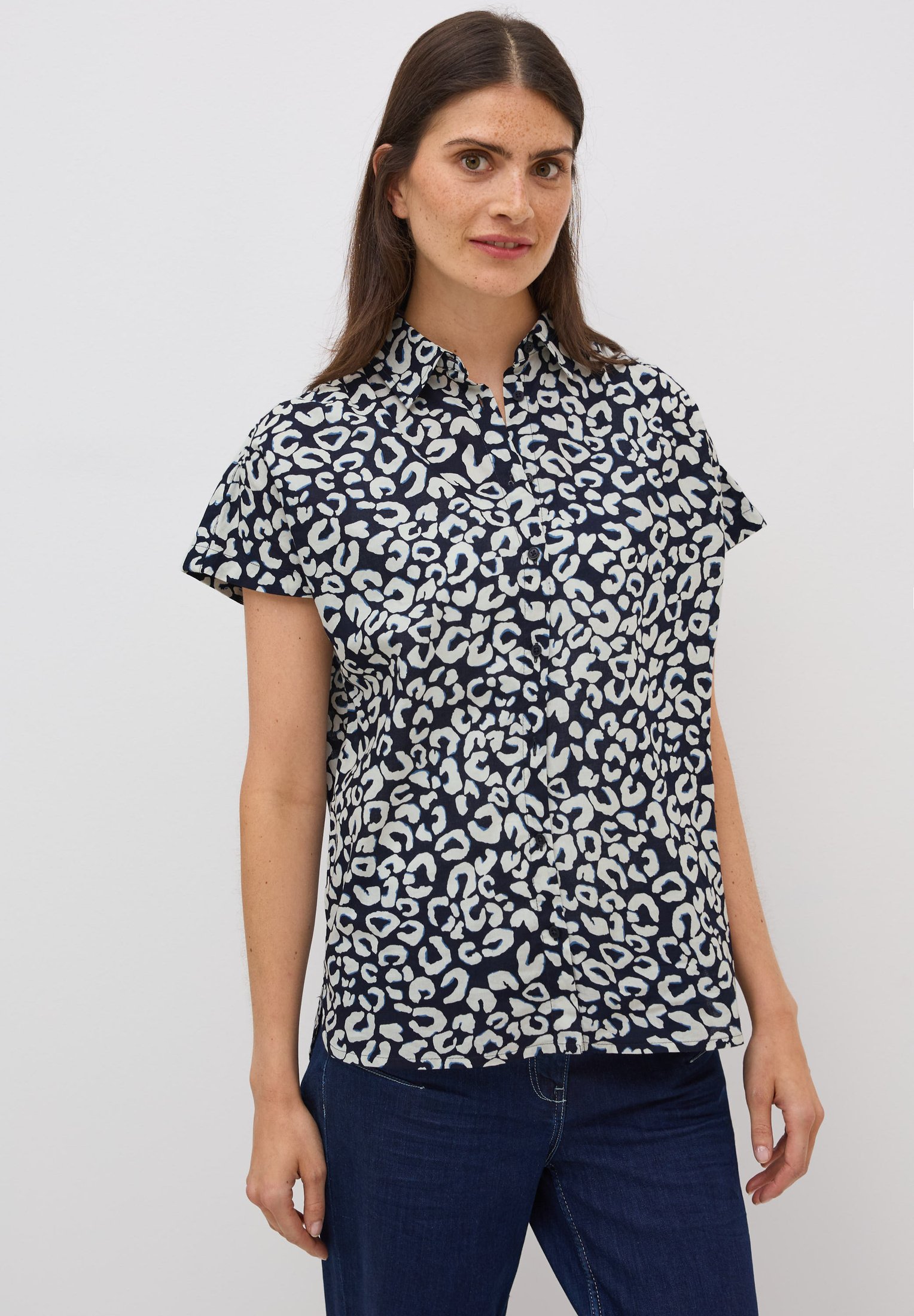 Cecil GESTREIFTE OXFORD - Camicetta - blau/celeste