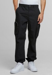 Urban Classics RIPSTOPLOOSE FIT  - Trousers - black