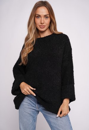 UNI - Strickpullover - czarny