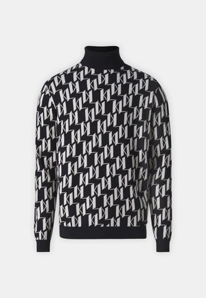 KARL LAGERFELD ROLLNECK - Stickad tröja - black