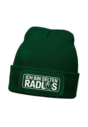 PATCH MIT SPRUCH GESCHENK - Mütze - dunkelgrün