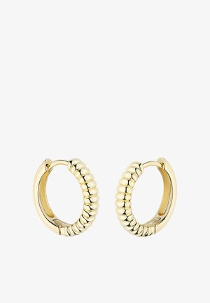JOBO, JOBO CREOLEN RIBBED - Ohrringe - gold-coloured