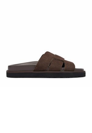 Gino Rossi, GINO ROSSI WOMEN'S BROWN FLIP-FLOPS - Pantolette flach - brown
