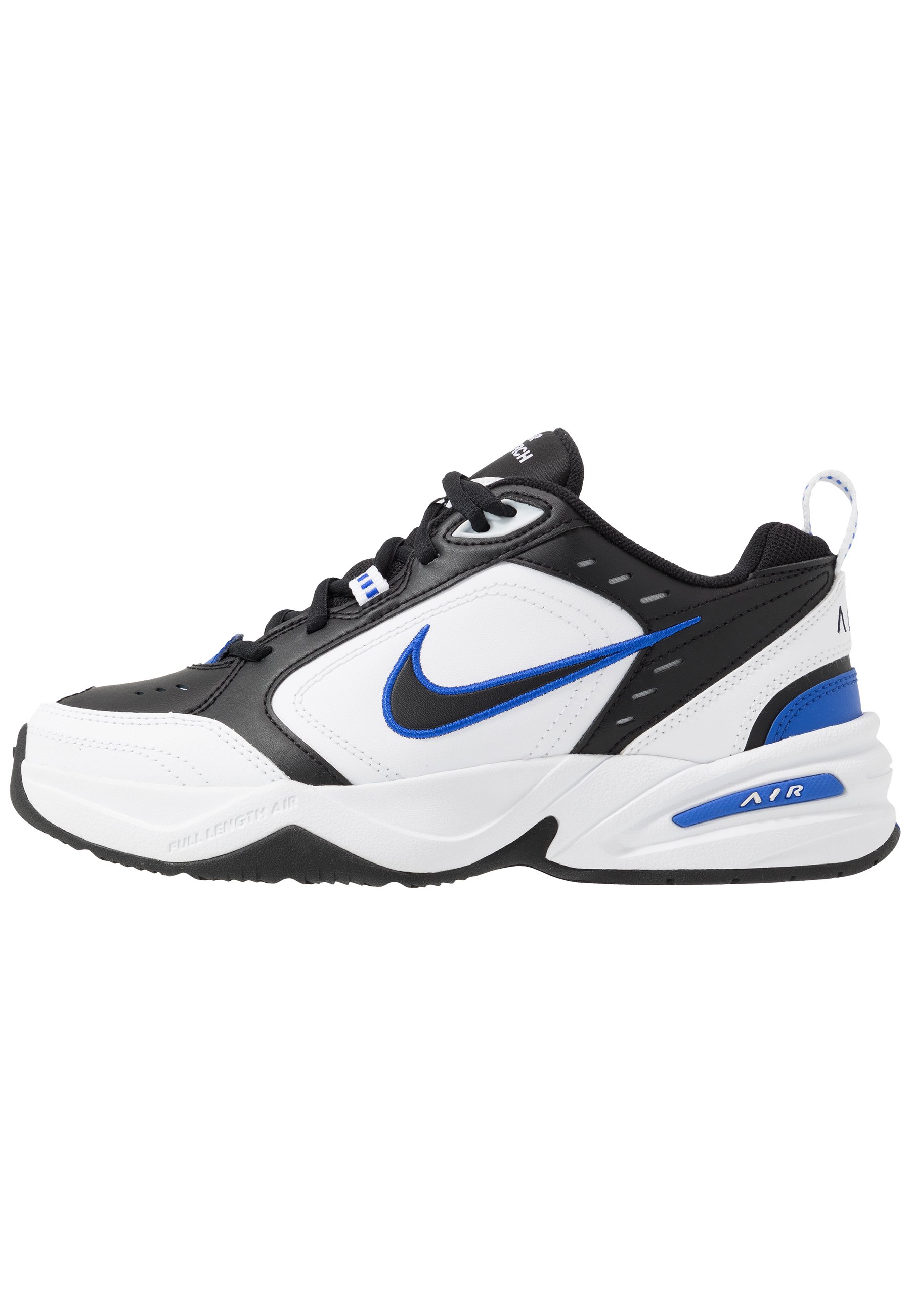Nike Sportswear Air Monarch Iv Trainers Black White Racer Blue Black Zalando Co Uk