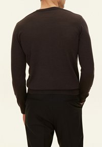 Oscar Jacobson MIGUEL ROUNDNECK - Maglione - brown flannel