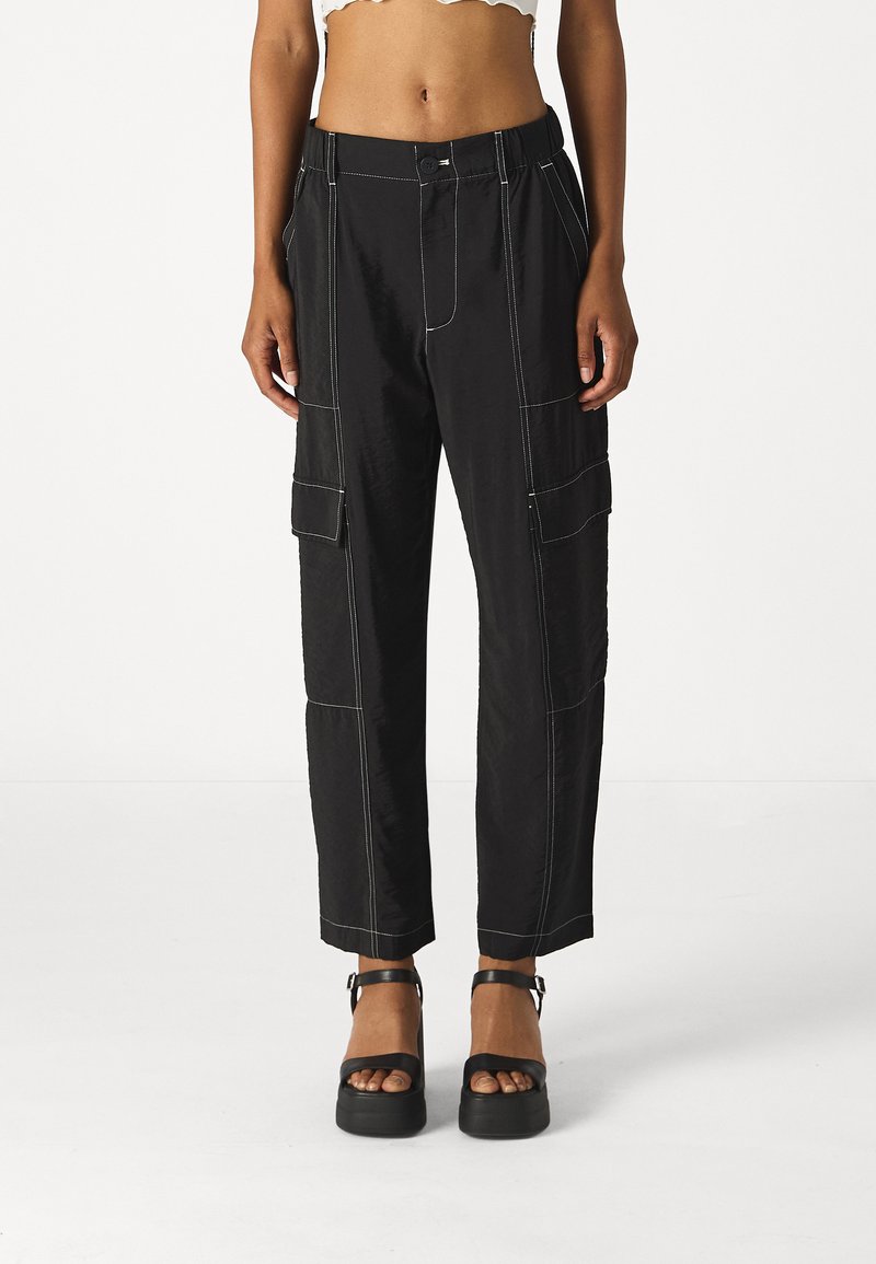 GAP DOUBLE CARGO PULL ON - Kelnės - black