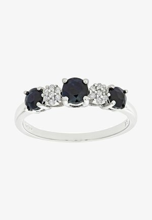 DIAMANT L'ÉTERNEL DIAMOND AND SAPPHIRE ETERNITY - - Anello - silver coloured