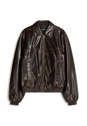 Kunstlederjacke - dark brown