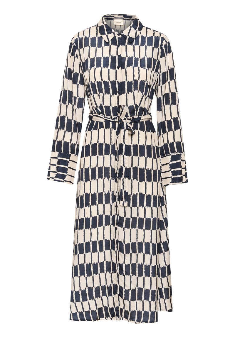 Cream Maxi-jurk donkerblauw