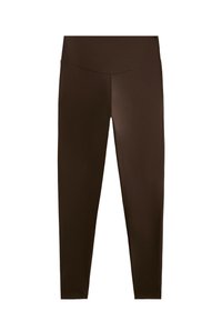 HIGH-RISE ANKLE-LENGTH  - Pajkice – hlače - brown