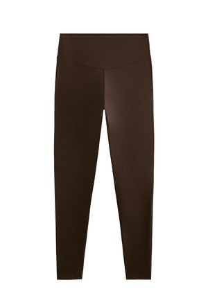 OYSHO HIGH-RISE ANKLE-LENGTH  - Leggings - brown