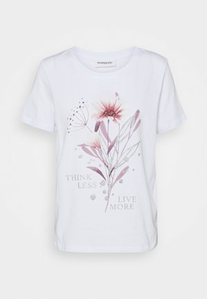 T-shirts med print - white